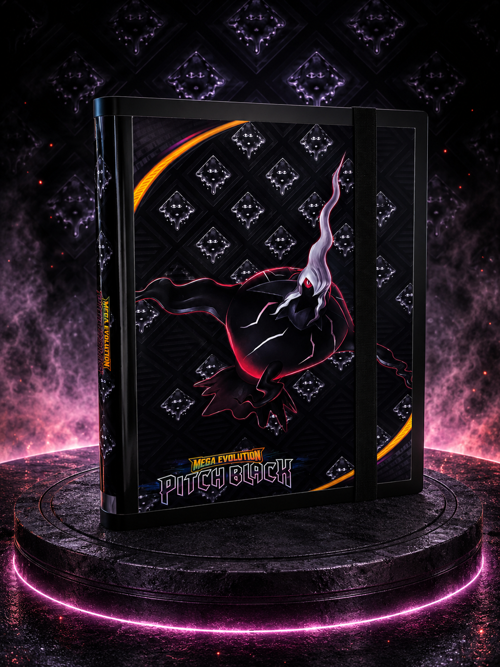 Pokémon Pitch Black Master Set Binder (ME05) – 540 Pocket Side-Loading Fan Art Binder